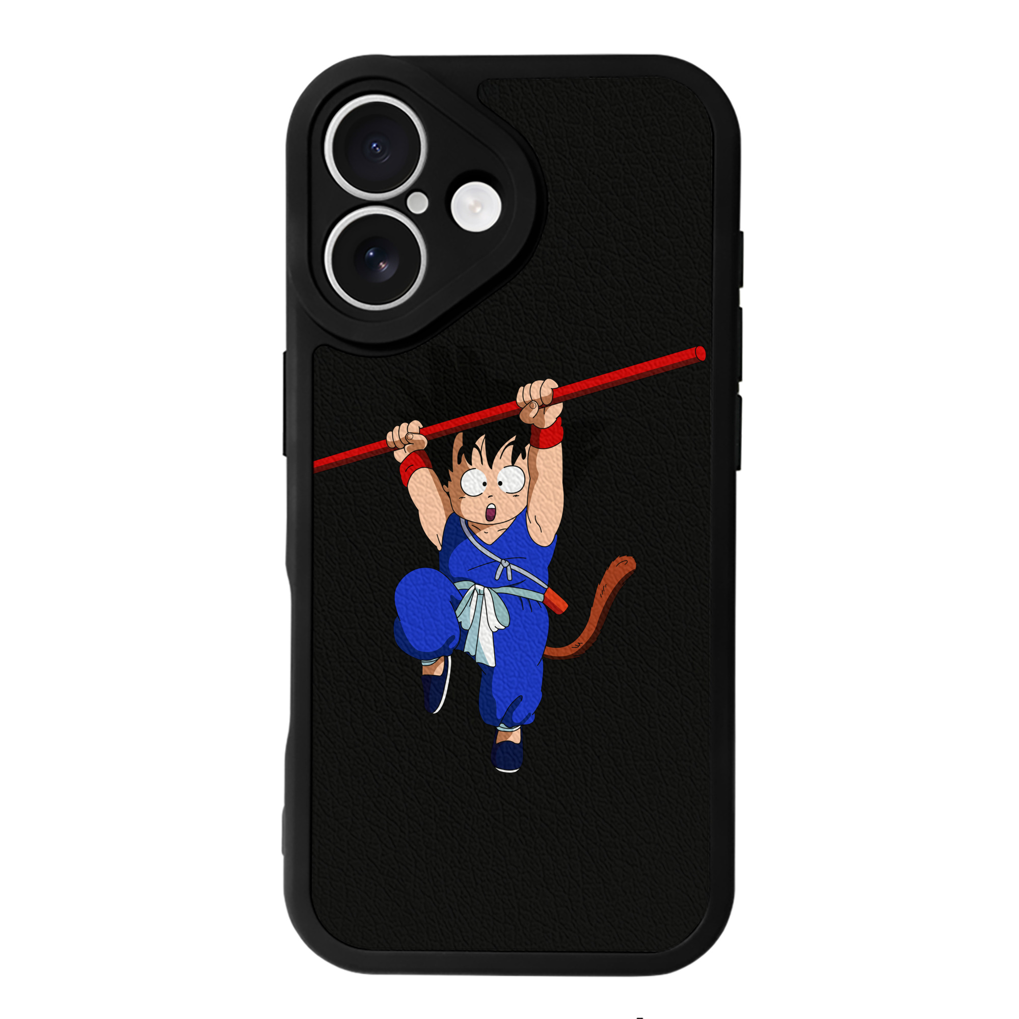 （画像用） ドラゴンボール 孫悟空（そん ごくう）Son Goku カカロット DRAGON BALL Kakarotto 【iPhone 16シリーズ対応】シリコンスマホケース（レザー調） 材質：シリコン